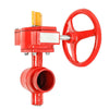 Grooved butterfly valve