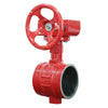 Grooved End Butterfly Valve Worm Gear