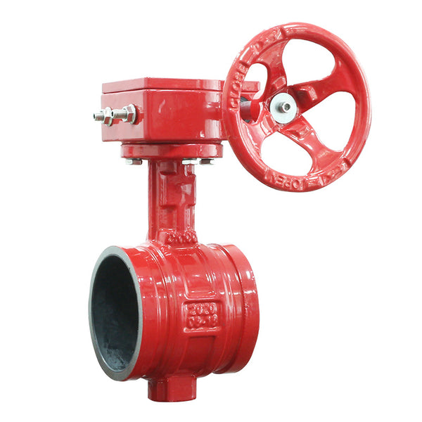 Grooved End Butterfly Valve Worm Gear