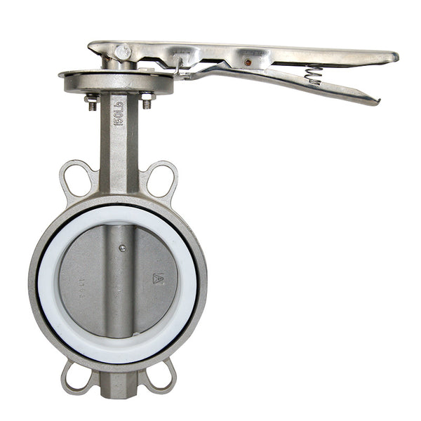 PTFE Stainless Steel Wafer Butterfly Valve