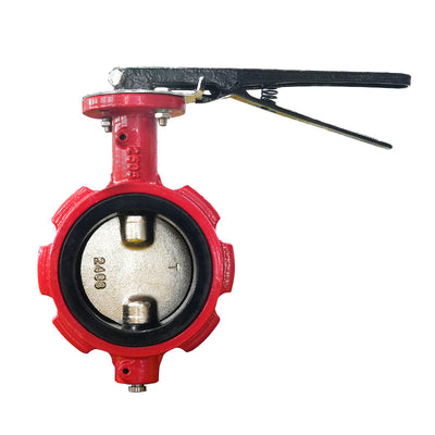 Half Shaft Wafer Butterfly Valve Without Pin
