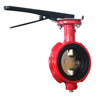 Half Shaft Wafer Butterfly Valve Without Pin