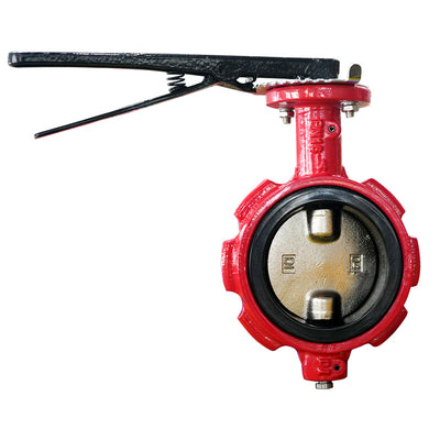 Half Shaft Wafer Butterfly Valve Without Pin